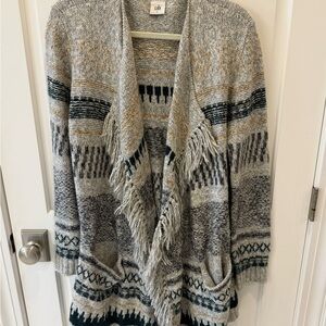 CAbi Multicolor Patterned Cardigan Sweater